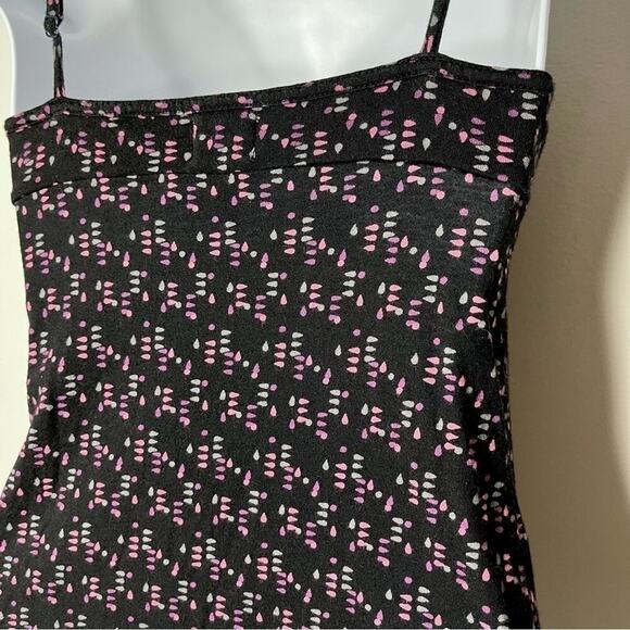 C&S Check & Stripe Women's Camisole Tank Top S Geometric Print Multicolor Black - Picture 5 of 8